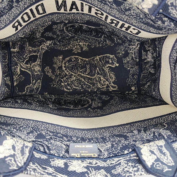 Book Tote Medium Fabric Blue