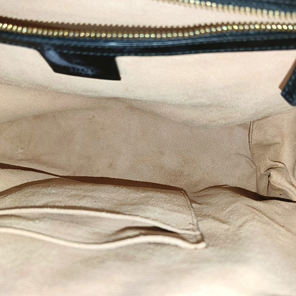 Padlock Medium Monogram Calfskin Black