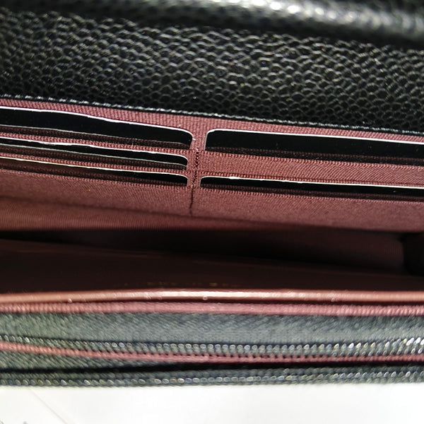 WOC Quilted Grained Calfskin Black