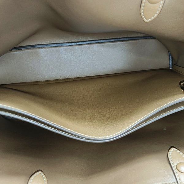 Calfskin Tote Bag Medium Brown