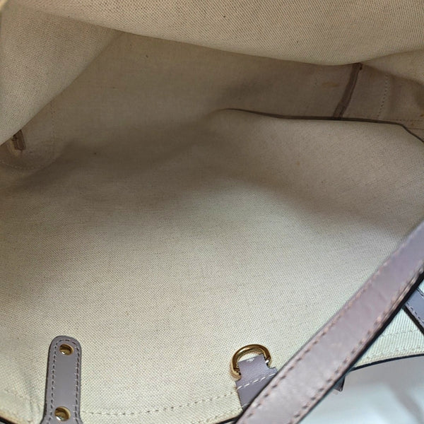 Monogram Canvas Tote Bag Brown