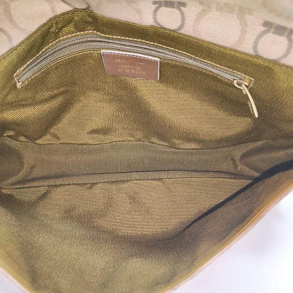 Fabric Top Handle Bag Beige