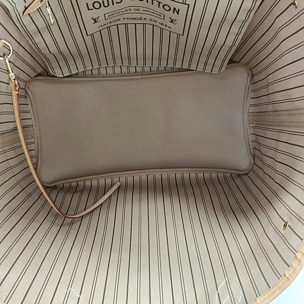 NEVERFULL GM Monogram Coated Canvas Brown