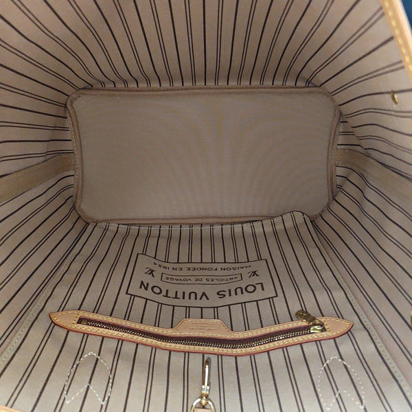 NEVERFULL MM Monogram Coated Canvas Brown