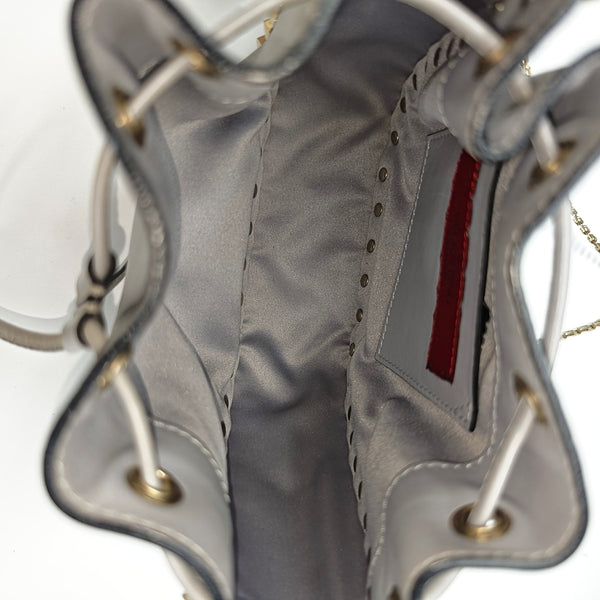 Calfskin Shoulder Bag Gray