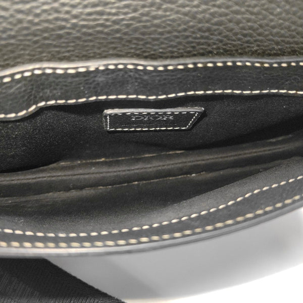 Saddle Medium Calfskin Black