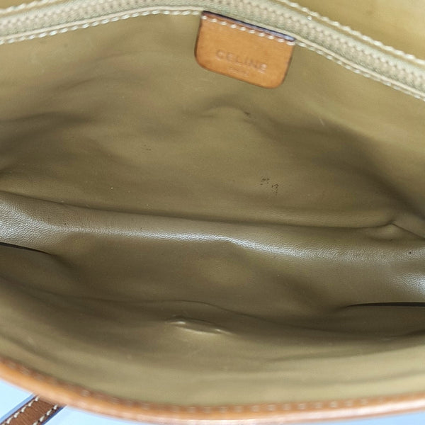 TRIOMPHE ROUND Coated Canvas Brown