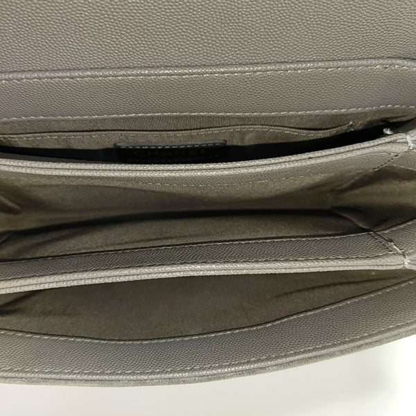 Quilted Grained Calfskin Gray