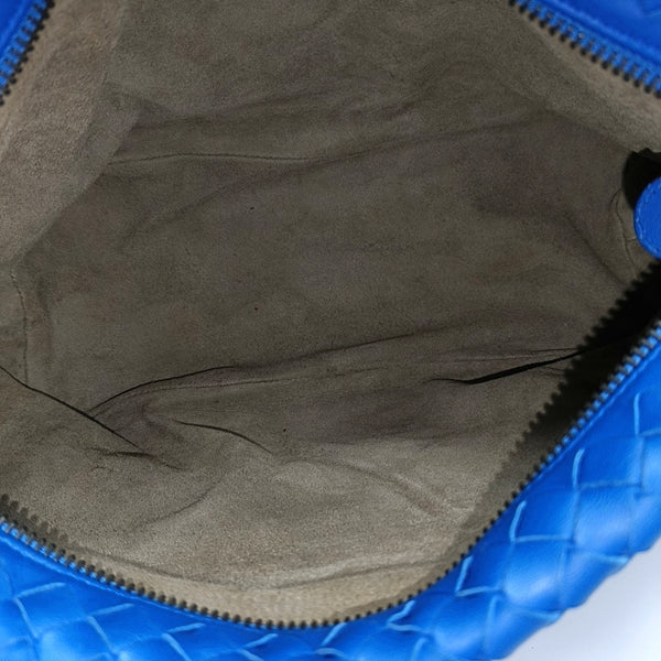 Lambskin Top Handle Bag Blue