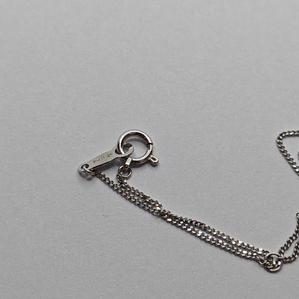 18k White Gold Silver Necklace