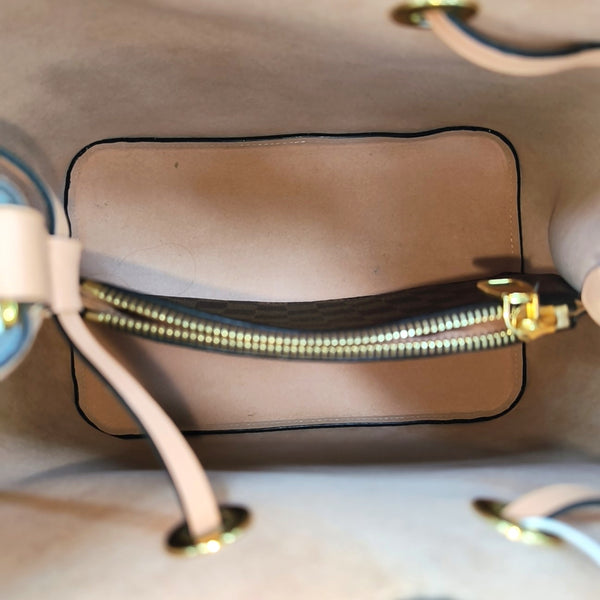 NÉONOÉ MM Damier Ebene Coated Canvas Brown