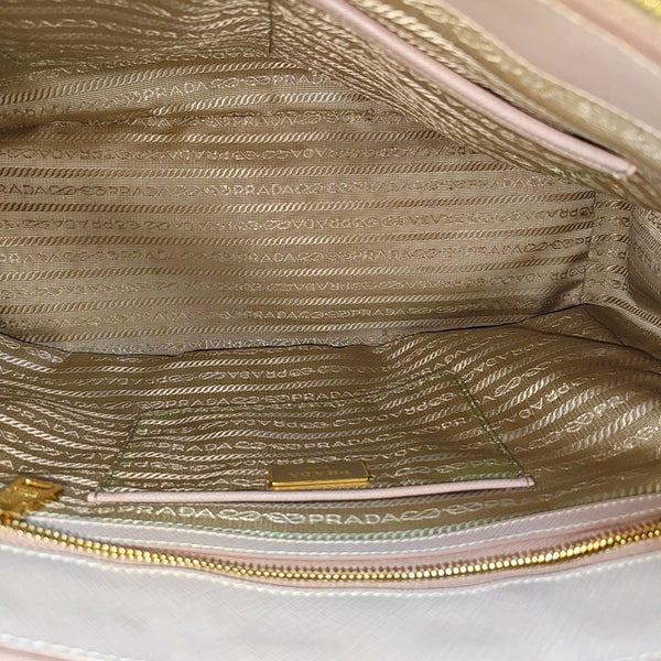 Authenticated pre-owned Galleria Extra Large Saffiano Calfskin Saffiano Calfskin Pink - Tote Bag at Looply