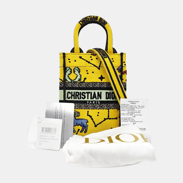 Book Tote Mini Canvas Yellow