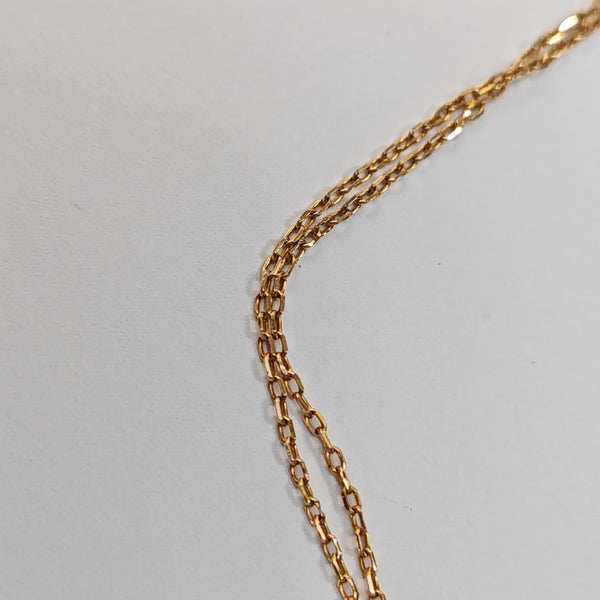 Pop H Metal Gold Necklace