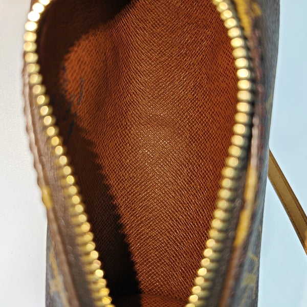PAPILLON Mini Monogram Coated Canvas Brown