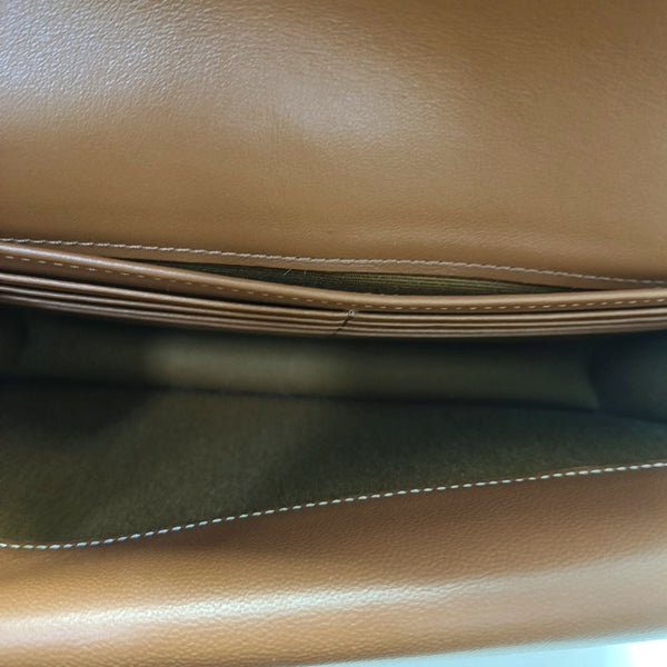 Authenticated pre-owned TRIOMPHE CANVAS Coated Canvas Brown - Shoulder Bag at Looply