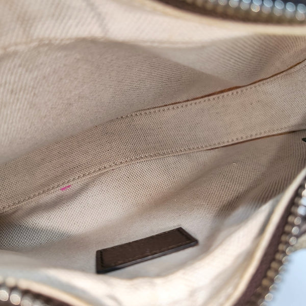 Monogram Coated Canvas Shoulder Bag Beige