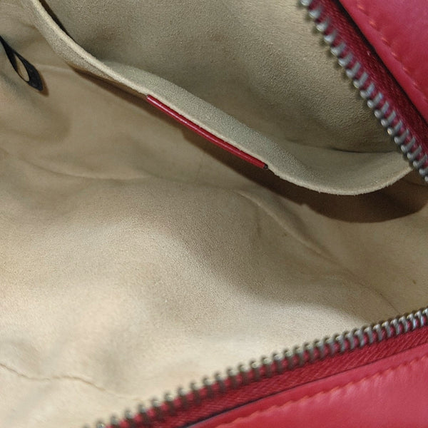 GG Marmont Super Mini Quilted Calfskin Red