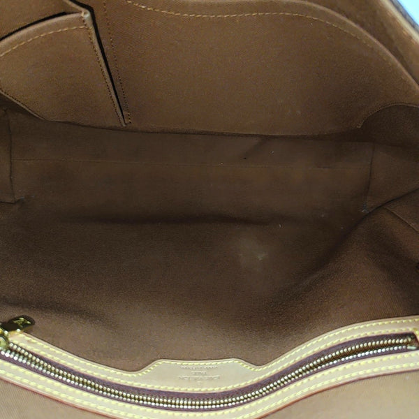 VALMY Monogram Coated Canvas Brown