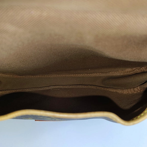 SAUMUR 30 Monogram Coated Canvas Brown