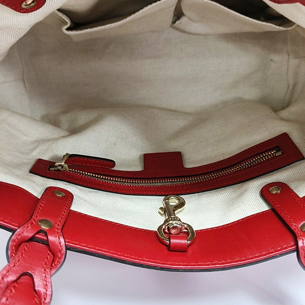 Calfskin Tote Bag Red