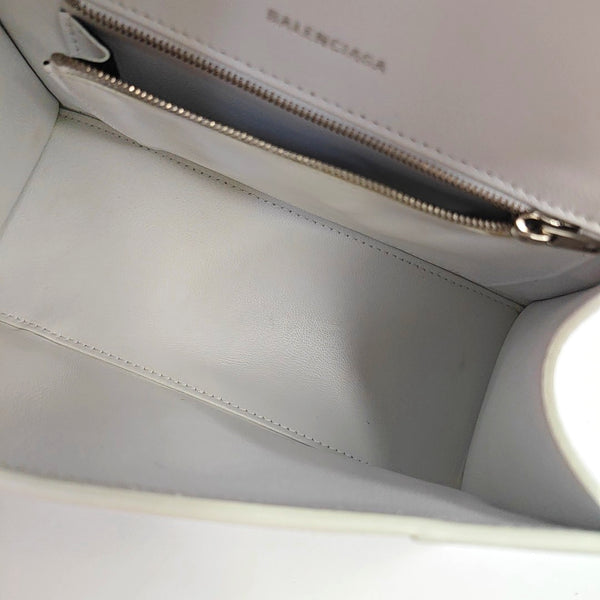 Hourglass S Calfskin White