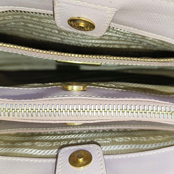 Galleria Large Saffiano Calfskin Beige