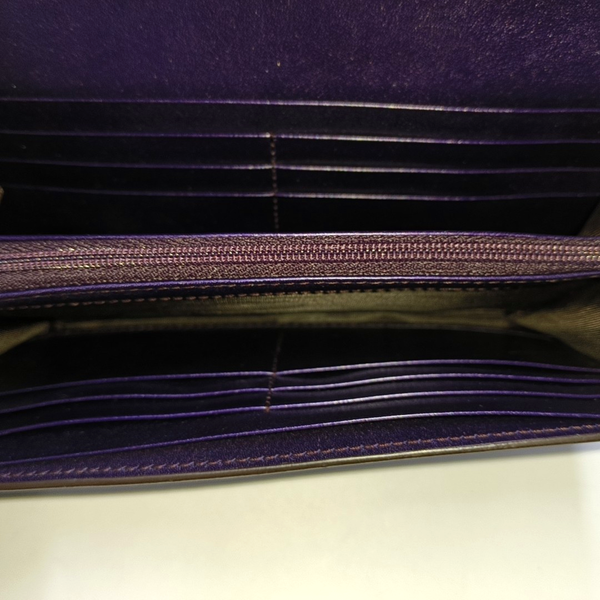 Monogram Calfskin Wallet Purple