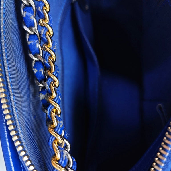 GABRIELLE Small Quilted Calfskin Blue