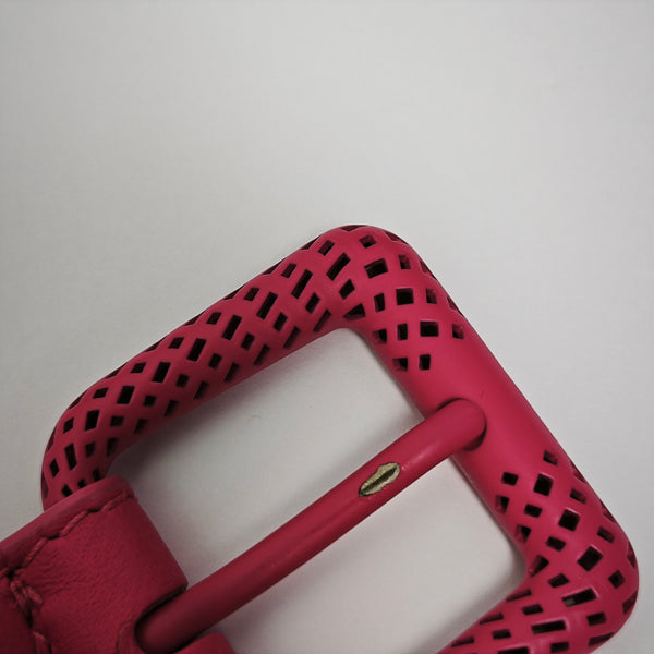 Leather Belt Red