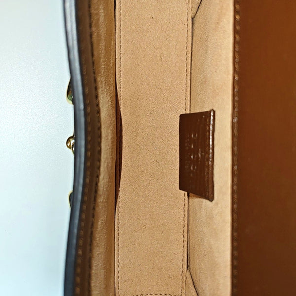 Horsebit 1955 Mini Monogram Coated Canvas Beige