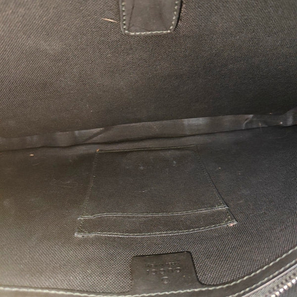 Monogram Coated Canvas Shoulder Bag Black