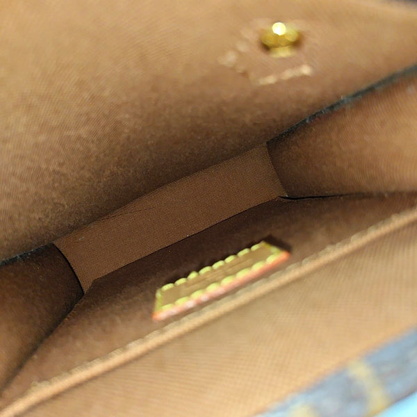 SAC PLAT Mini Monogram Coated Canvas Brown
