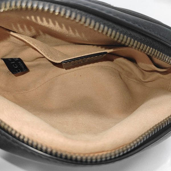 GG Marmont Super Mini Quilted Calfskin Black