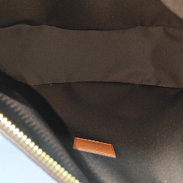 LOOP HOBO Monogram Coated Canvas Brown