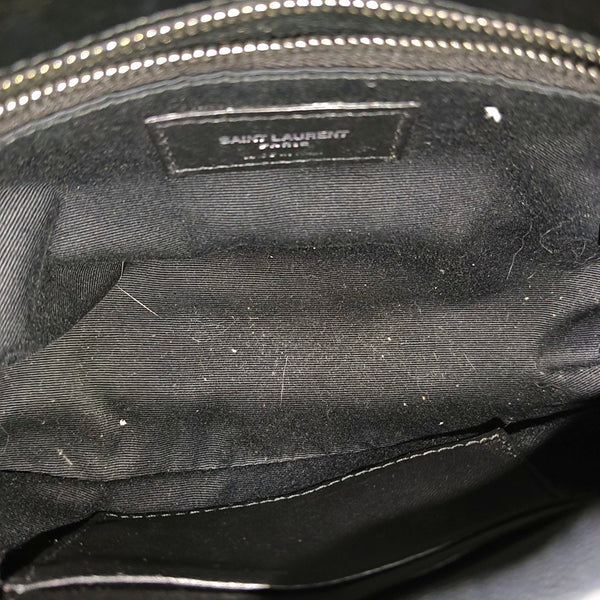 Quilted Calfskin Shoulder Bag Black