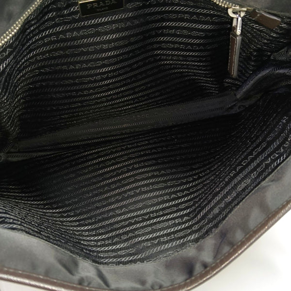 Nylon Shoulder Bag Black