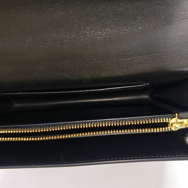 Calfskin Top Handle Bag Black
