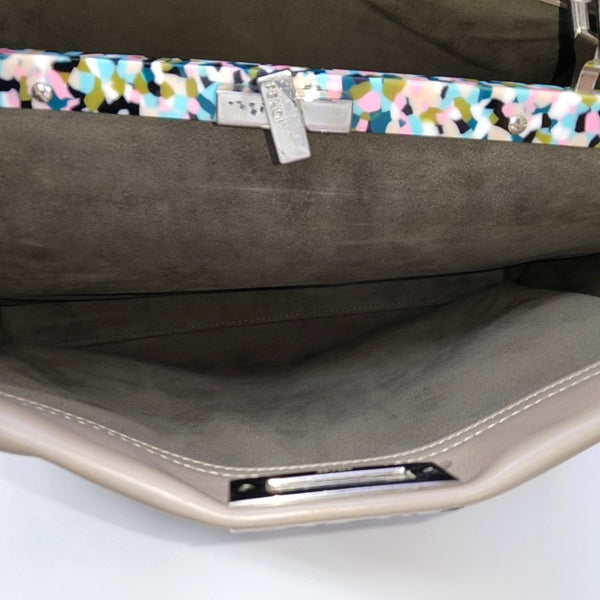 Peekaboo Large Calfskin Gray