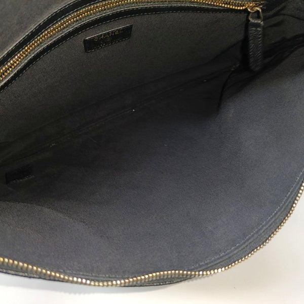 Quilted Grained Calfskin Black