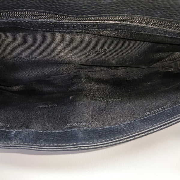 Calfskin Top Handle Bag Black