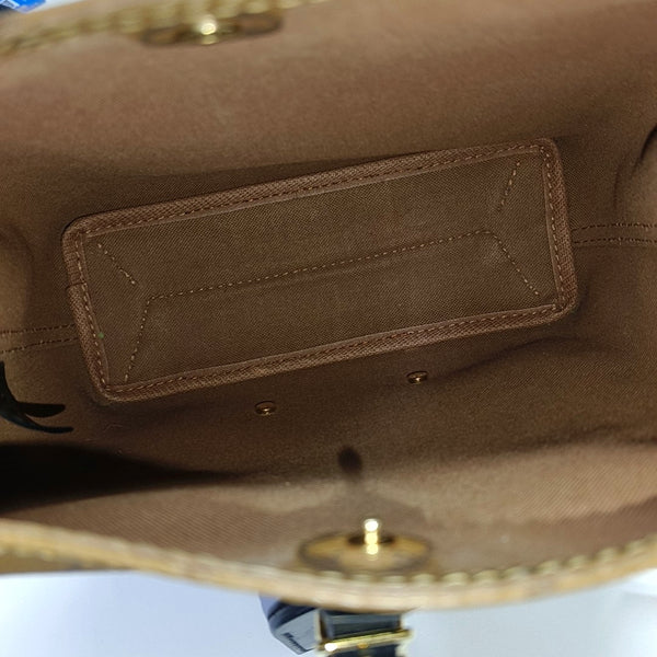 ATLANTIS PM Monogram Coated Canvas Brown
