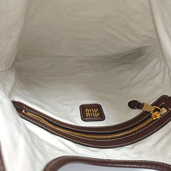 IVY Large Calfskin Brown