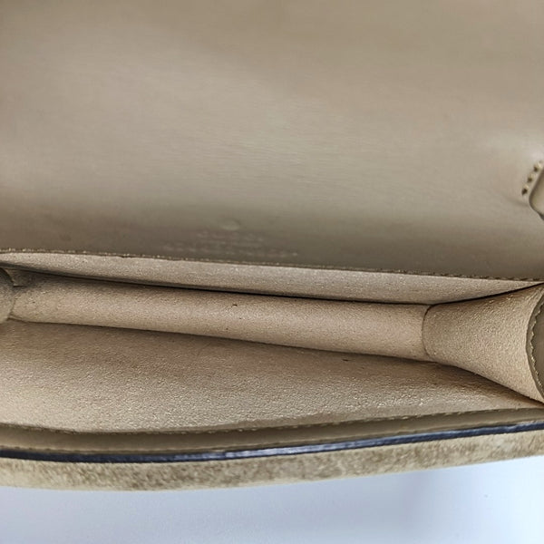 Dionysus Super Mini Monogram Coated Canvas Beige