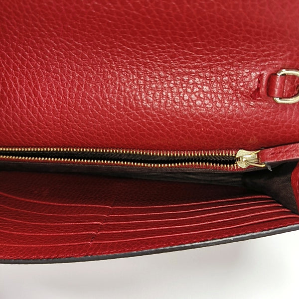 GG Marmont Super Mini Calfskin Red