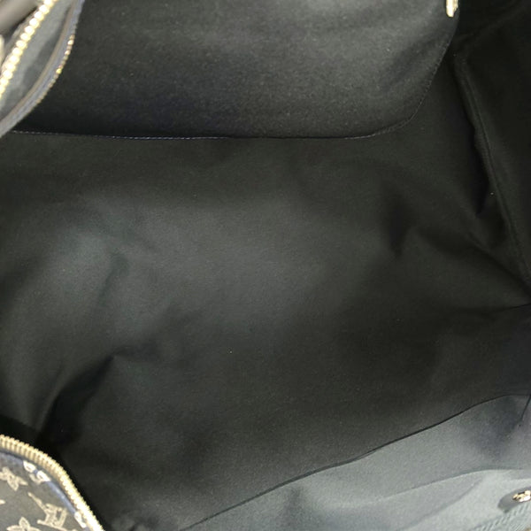 KEEPALL 55 Monogram Coated Canvas Blue