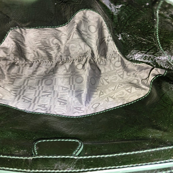 Calfskin Top Handle Bag Green
