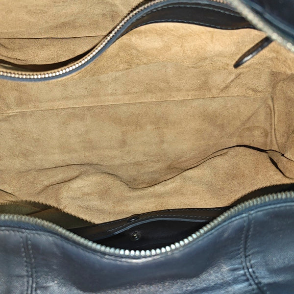 Calfskin Top Handle Bag Black