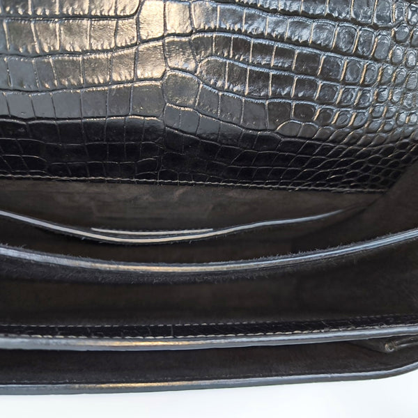 SUNSET Medium Calfskin Black