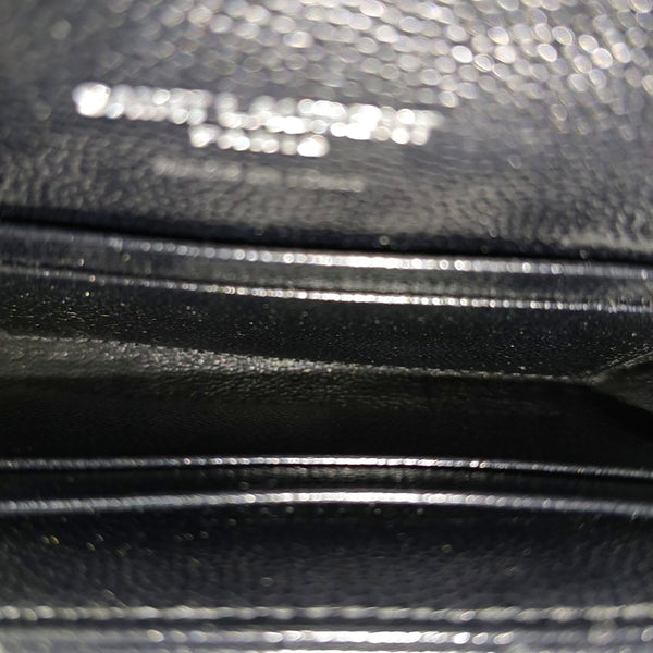 MATELASSE Calfskin Black Card Holder